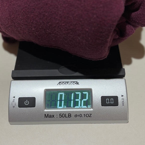 Pure Jill Kimono Cotton Sweater Tunic Top XL Burgundy Oversize Lagenlook Pocket - Picture 11 of 11